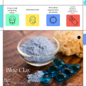 Blue clay for oily porous skin