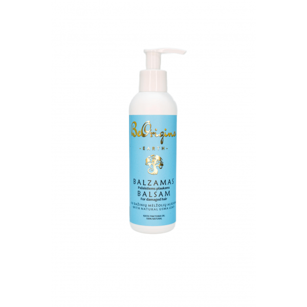 Natural hair balsam with Woad oil for damaged hair