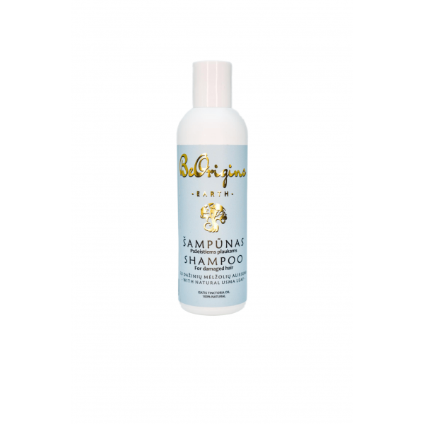 Natural shampoo is enriched with Woad leaf oil for damaged hair to stimulate hair growth and increase hair density.  